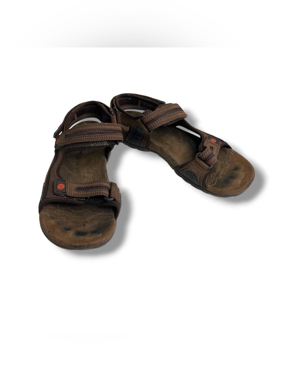 Merrell Sandspur Brown Sport Sandals Men Sz 10 Adjustable Hiking Comfort Outdoor